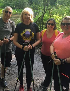 marche nordique forêt de carnelle femmes homme