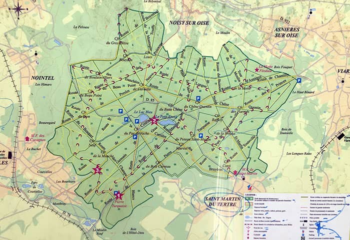 plan de forêt Val D'oise